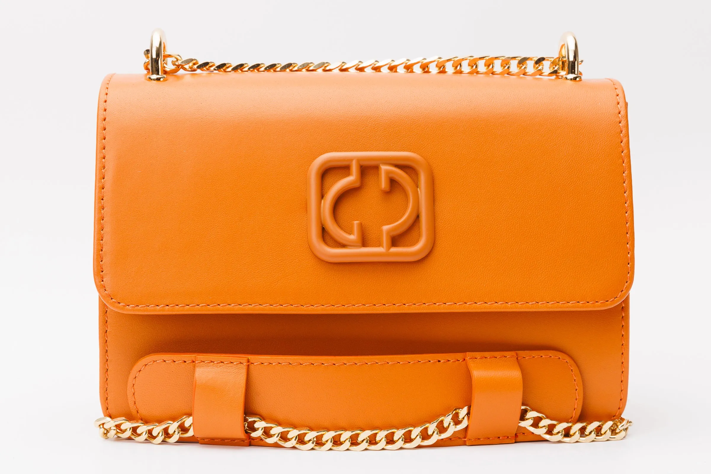 The Maneadero Orange Leather Handbag