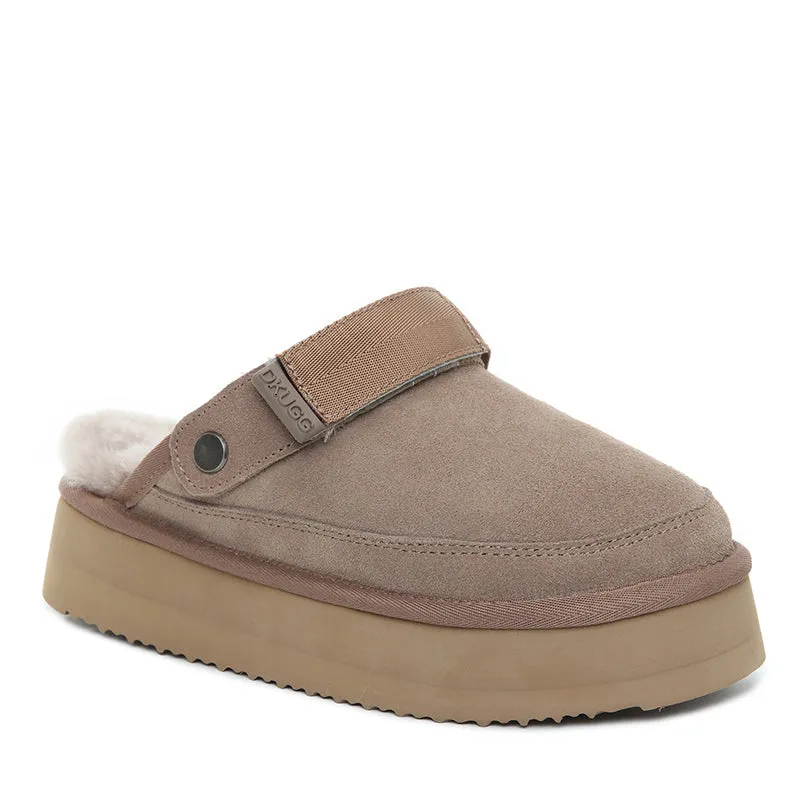 UGG Clogg Wool Platform Scuff