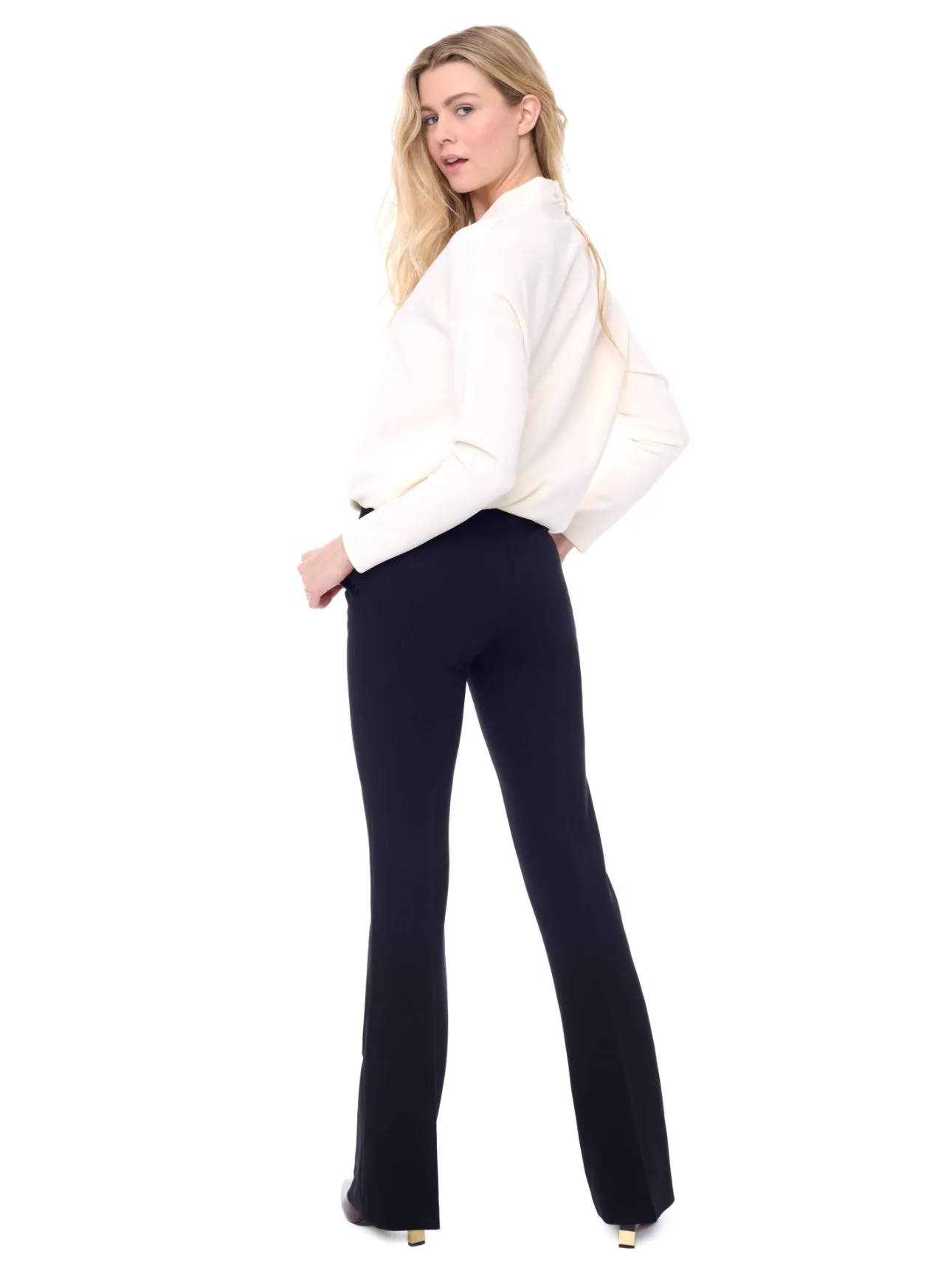 UP PANTS PONTE BOOT LEG TROUSER