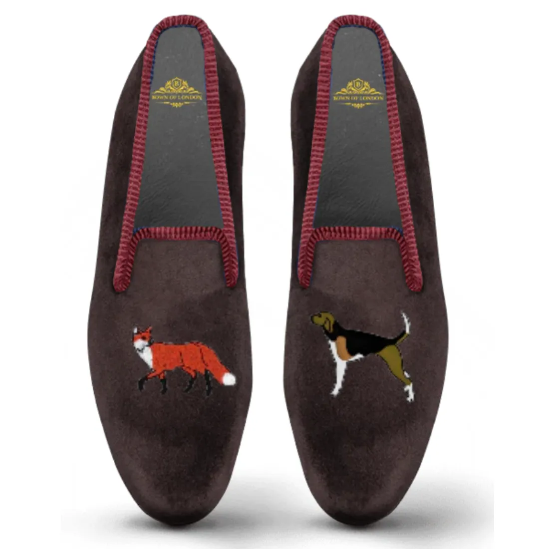 Velvet Loafer/Slipper Shoe Fox and Hound