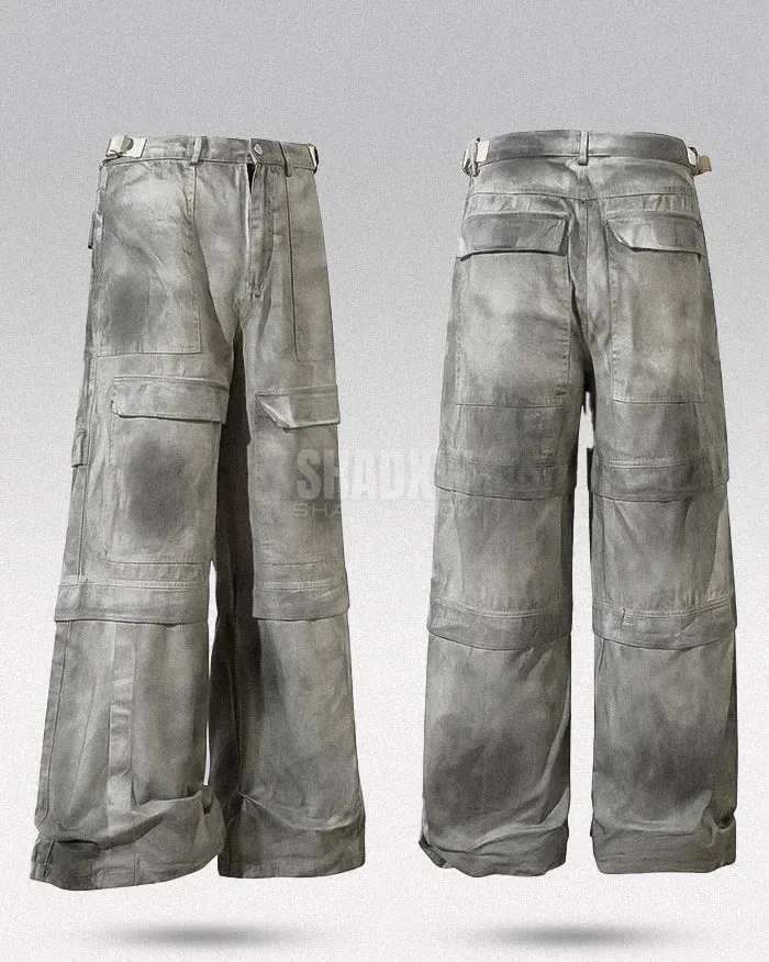 Y2K Wide Leg Jeans Grey